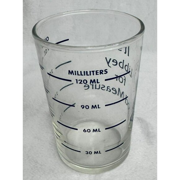 It's Libbey for Good Measure Vintage Measuring Glass With Ounce Milliliter Marks - Picture 3 of 7